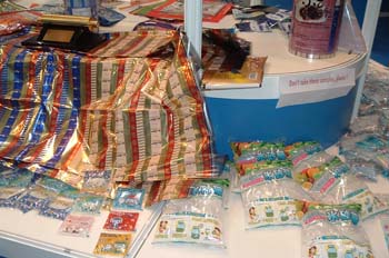 Variedades de plásticos impresos