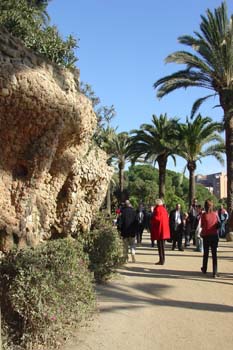 Zona de jardines, Parque Güell, Barcelona