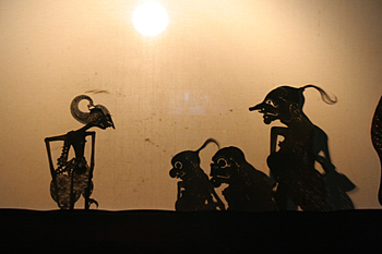 Marionetas, Teatro de sombras, Jogyakarta, Indonesia