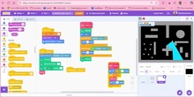 Programa con Scratch que tu personaje envié rayos y escaneé un espacio
