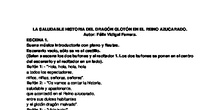 Texto de la obra: La saludable historia del reino azucarado y el glotón dragón malvado.  Félix Vidigal Ferrera. 
