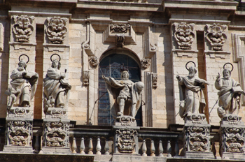 Detalle de la fachada de la Catedral de Jaén, Andalucía