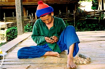 Hombre trabajando, Tailandia