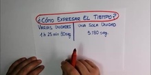 ¿CÓMO EXPRESAMOS EL TIEMPO?