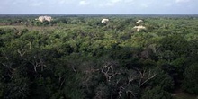 Vista de Chichén Itzá desde El Castillo o Pirámide de Kukulcán,