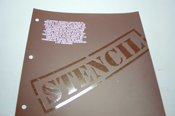 Estampación térmica de película transparente