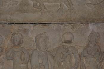 Detalle de una pared interior de la Iglesia de San Tirso, Sahagú