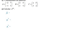 Corrección del examen 1 (Álgebra) - 1a eval - Bachillerato