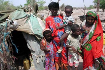 Población Affar de la región de Obock, Rep. de Djibouti, áfrica