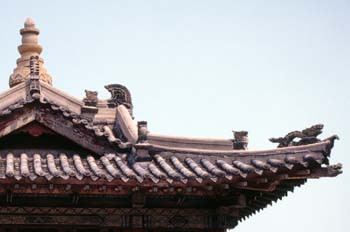 Tejado ornamentado, China