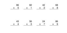 MULTIPLICACIONES POR UNA CIFRA