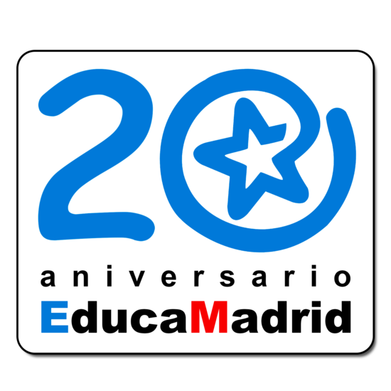 Logo EducaMadrid 20 Aniversario