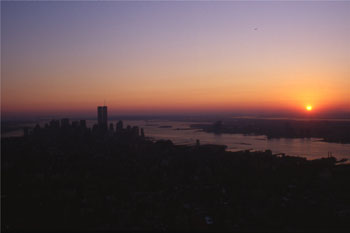 Puesta de sol, Nueva York, Estados Unidos