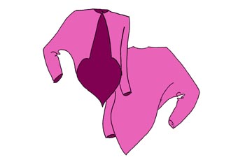 Chaqueta torera de manga japonesa