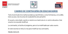 CAMBIO DE CONTRASEÑA EDUCAMADRID