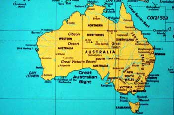 Mapa de Australia