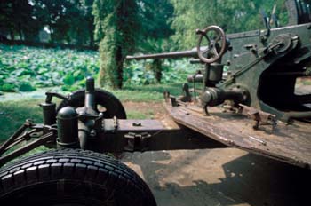 Detalle de un carro de combate
