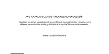 Metamodelo de transformación 2º II