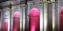 Arcos de la Puerta de Alcalá iluminados