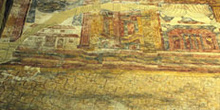 Fragmento de la pintura del transepto de San Julián de los Prado
