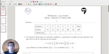 Ejercicio 1 - Segundo parcial - T2 - 1 B BACH - Matemáticas I