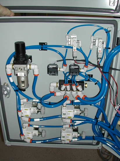 Example of pneumatic and hydraulic systems