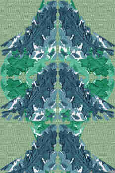 Cenefa sobre trama de tela