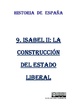 ISABEL II: LA CONSTRUCCIÓN DEL ESTADO LIBERAL