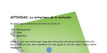La estructura de la narración