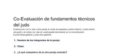 Cuestionario de Co-evaluación de Judo
