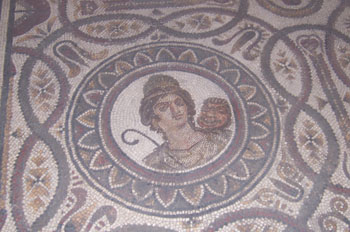 Detalle de mosaico, Museo del Bardo, Túnez