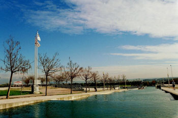 Estanque en perspectiva