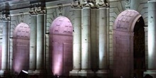 Arcos de la Puerta de Alcalá iluminados