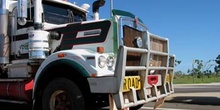 Road Train en plena marcha, Australia