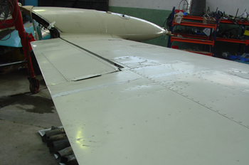 Borde de salida del ala