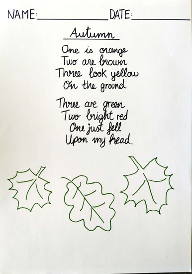 English Autumn poem