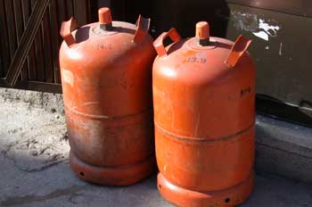 Bombonas de gas butano