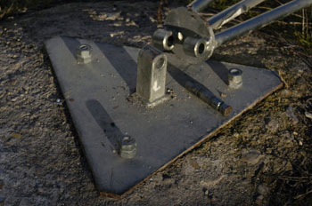 Fijación de la torreta en su placa