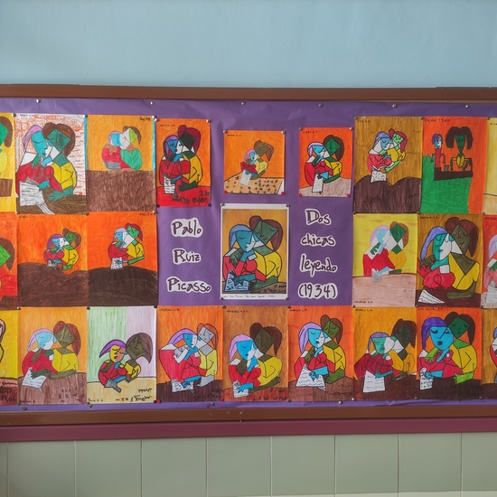 Picasso - Dos chicas leyendo (interpretación de 4°A)