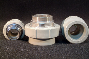 Enlace para roscar macho de polipropileno