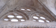 Ventana desde el interior de la Sagrada Familia, Barcelona