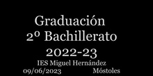 Graduación de 2º Bachillerato Curso 2022-2023