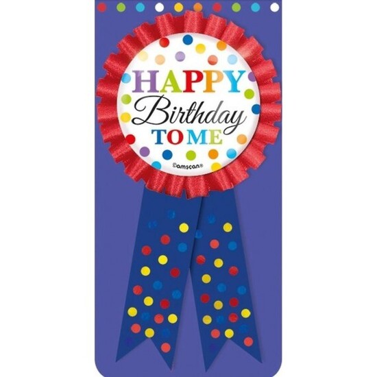 Happy Birthday medal for primary students