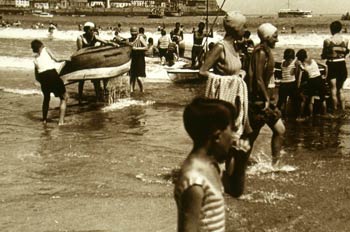 Playa en los años veinte