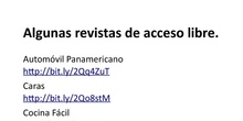 Acceso a revistas digitales