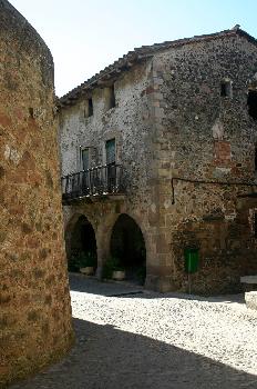 Casas antiguas en Besalú, Garrotxa, Gerona