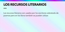 LOS RECURSOS LITERARIOS