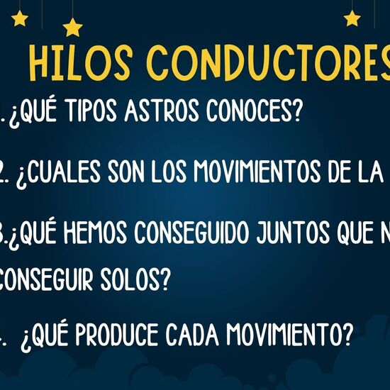 Hilos conductores Misión espacial