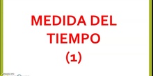 Medida del tiempo (1)