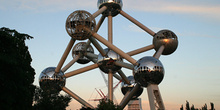 El Atomium (en restauración), Bruselas, Bélgica